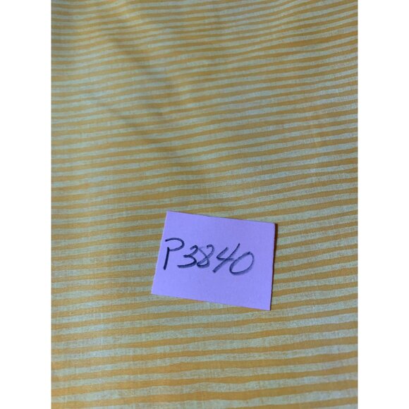 Yellow Striped Cotton Fabric 44" Wide 1/2 yard Quilting Sewing - Picture 4 of 4